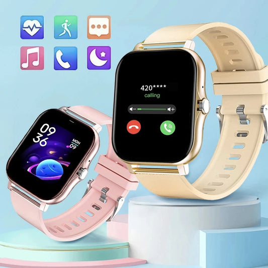 2023 NEW in Smartwatch Android Phone 1.44" Color Screen Full Touch Custom Dial Smart Watch Women Bluetooth Call Smart Watch Men